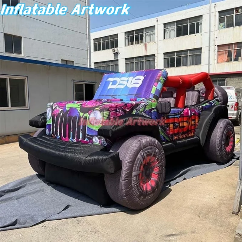 

Customized Advertising Display Giant Inflatable Jeeps Vehicle for Exhibition Decoration Toys