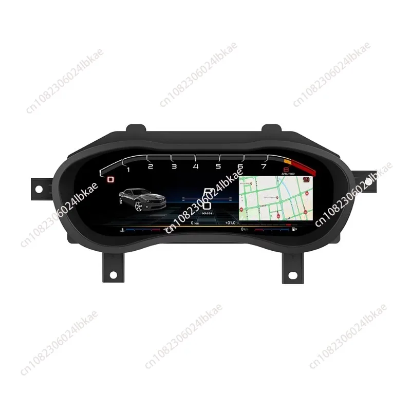 Brand new 12.3inch digital instrument cluster lcd meter set with built-in gps navigation compatible with challenger speedometer