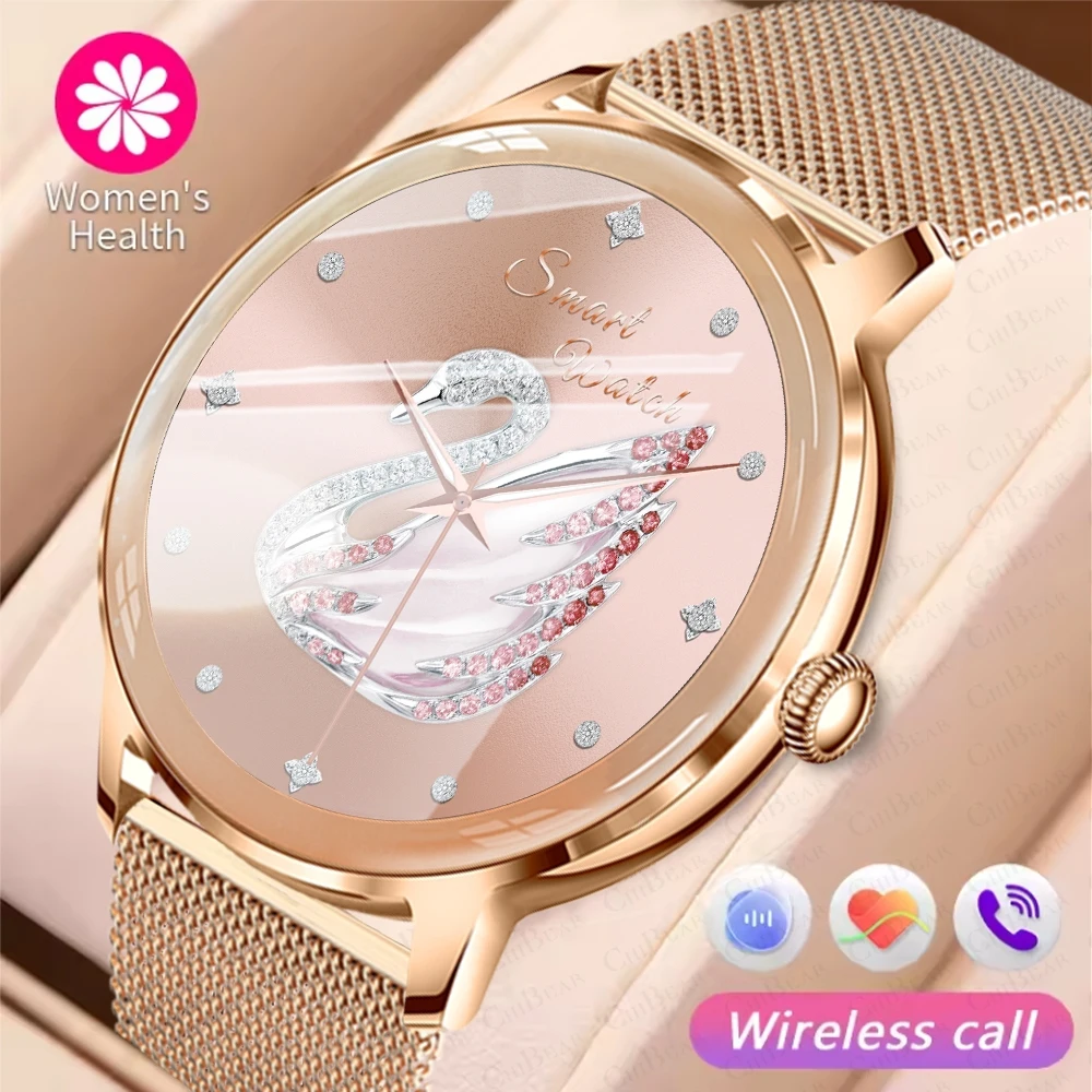 

For Xiaomi Android Real AMOLED Smart Watch Women 1.32 inch GPS Sport Screen Always On Display Bluetooth Call Smartwatch 2025 New