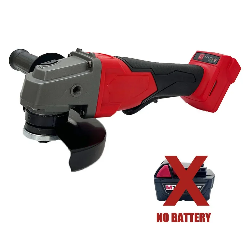 Fit Milwaukee Haakse Slijper 125mm Borstelloze Polijsten Snijmachine No-Lock Paddle Switch Elektrische Draadloze Power Tools