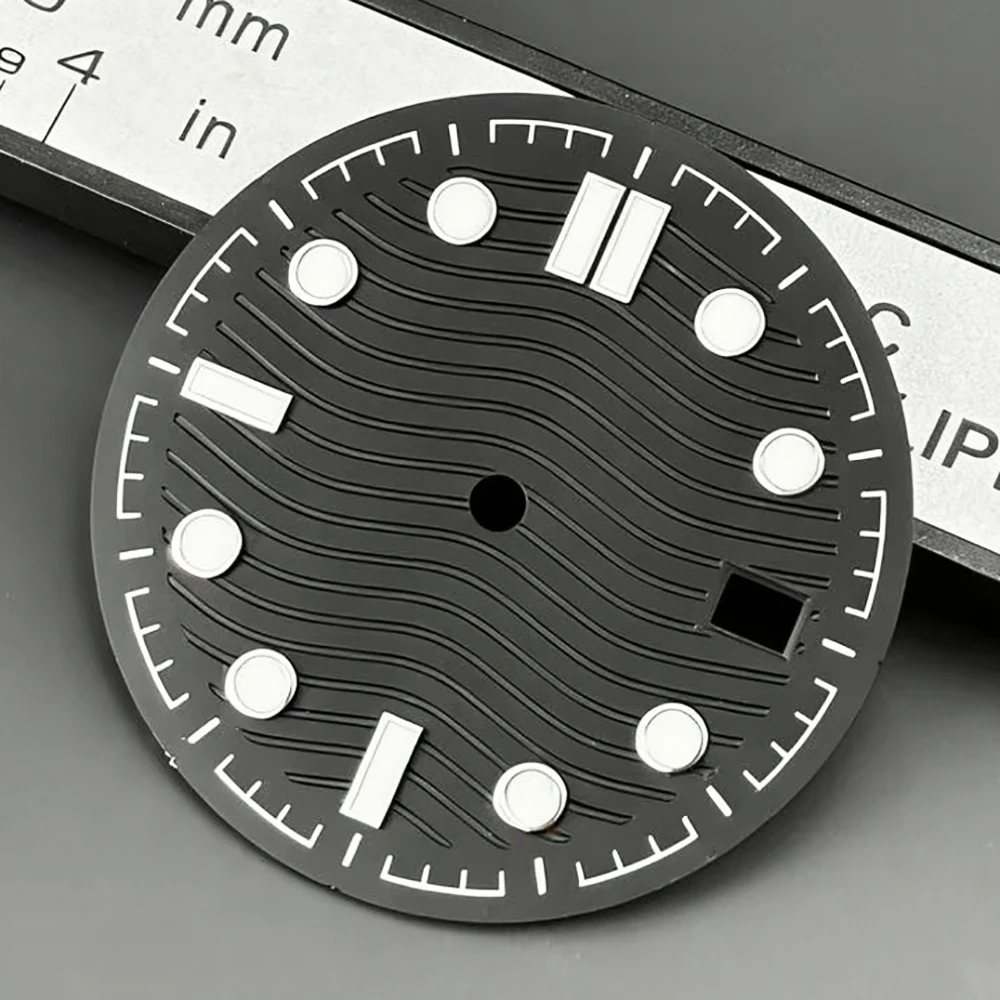 31MM luminous dial is suitable for the NH35 automatic mechanical men's watch, replacement part and features a waterproof design