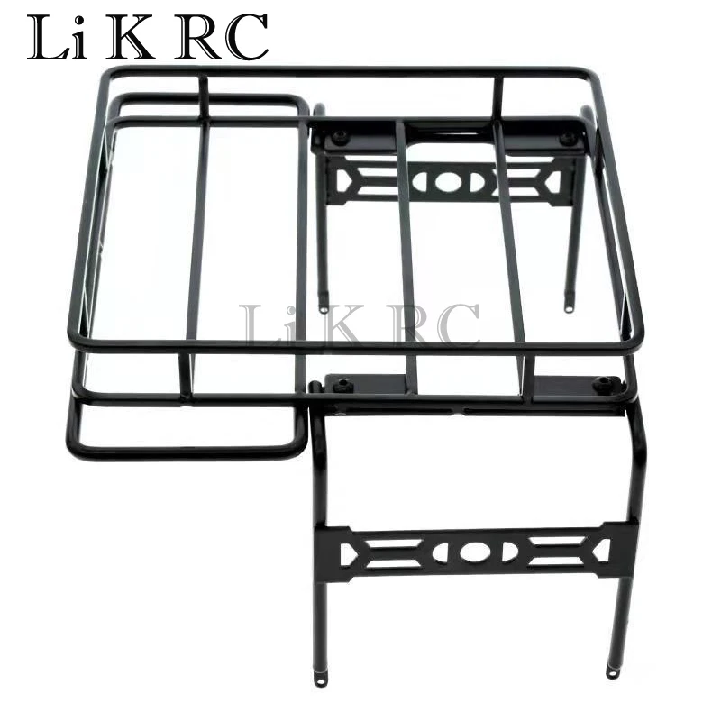 Metal Roof Rack Roll Cage Luggage Carrier Tray for 1/10 RC Crawler Car Axial SCX10 SCX10 II 90046 SCX10 III Upgrade Part