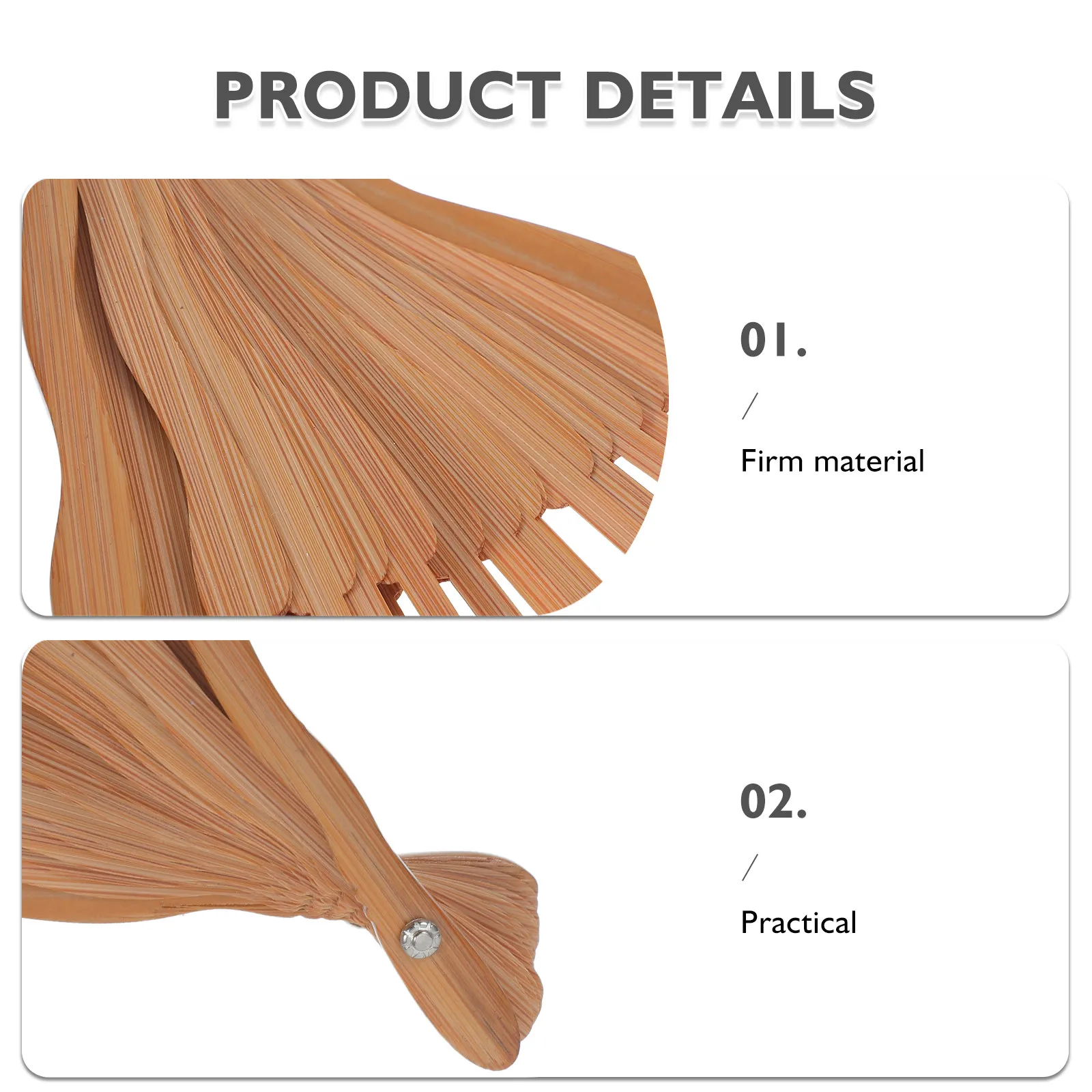 3pcs Wood Folding Fan Frame for diy Crafting Unfinished Folding Fan Framework Accessories with 30 Ribs for Party favor home Deco