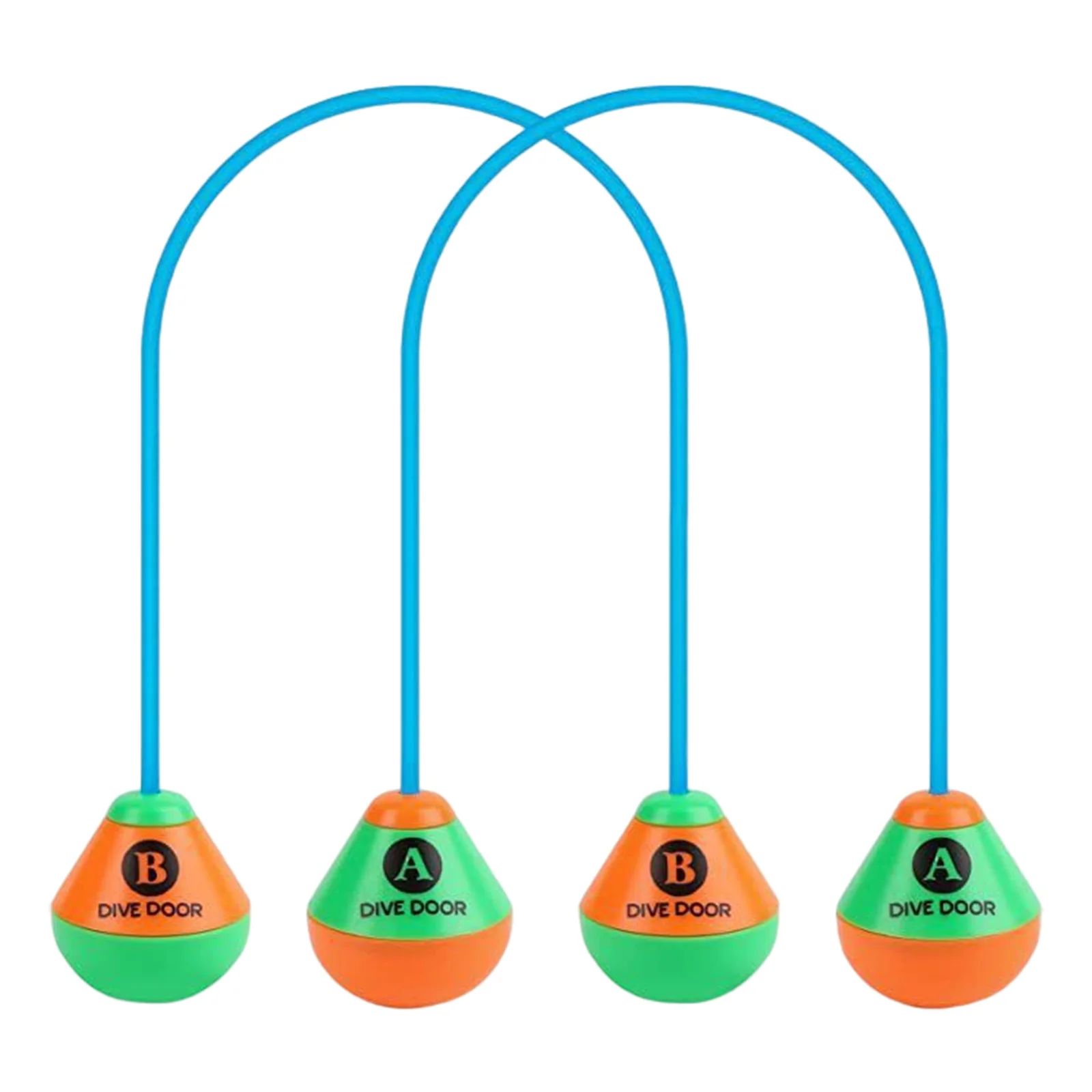 Puerta de buceo para adultos y niños, juguete de cuerda reutilizable para entrenamiento de buceo, juegos al aire libre, 2 unidades por Set
