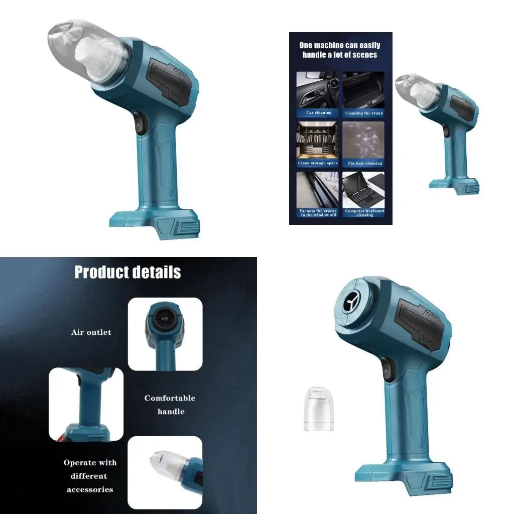 

Y1UD Wireless Vacuum Cleaners Car Handheld Vaccum Mini Power Suction USB Rechargeable