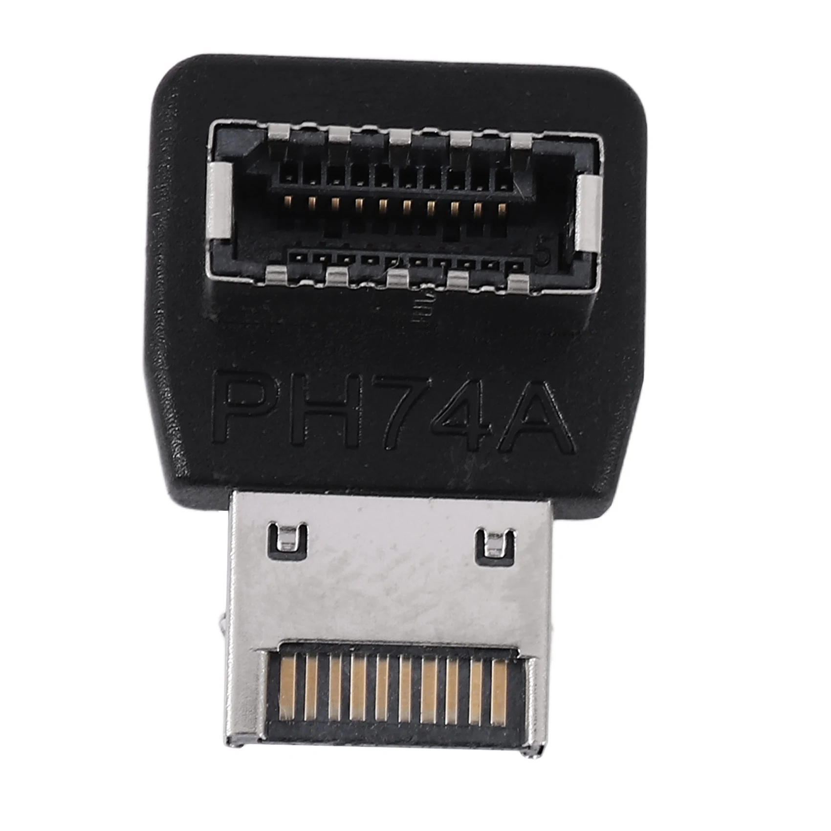 A31T Type-E USB 3.1 Adapter, 90 Degree Steering Elbow Front Type-C Installed Header for Motherboard