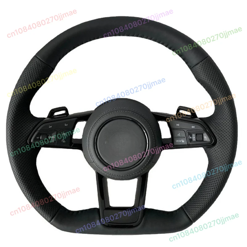 

Для VW Polo MK Golf 5 6 7 7.5 6R R для Passat CC Gti Gte полностью кожаное рулевое колесо с плоским дном