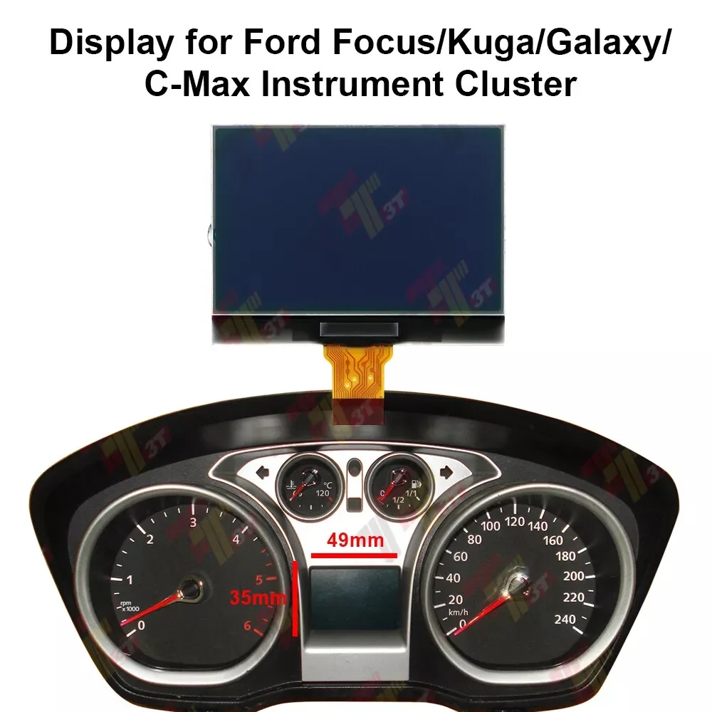 

Dashboard LCD Display for Ford Focus, Kuga, Galaxy, C-Max Instrument Cluster