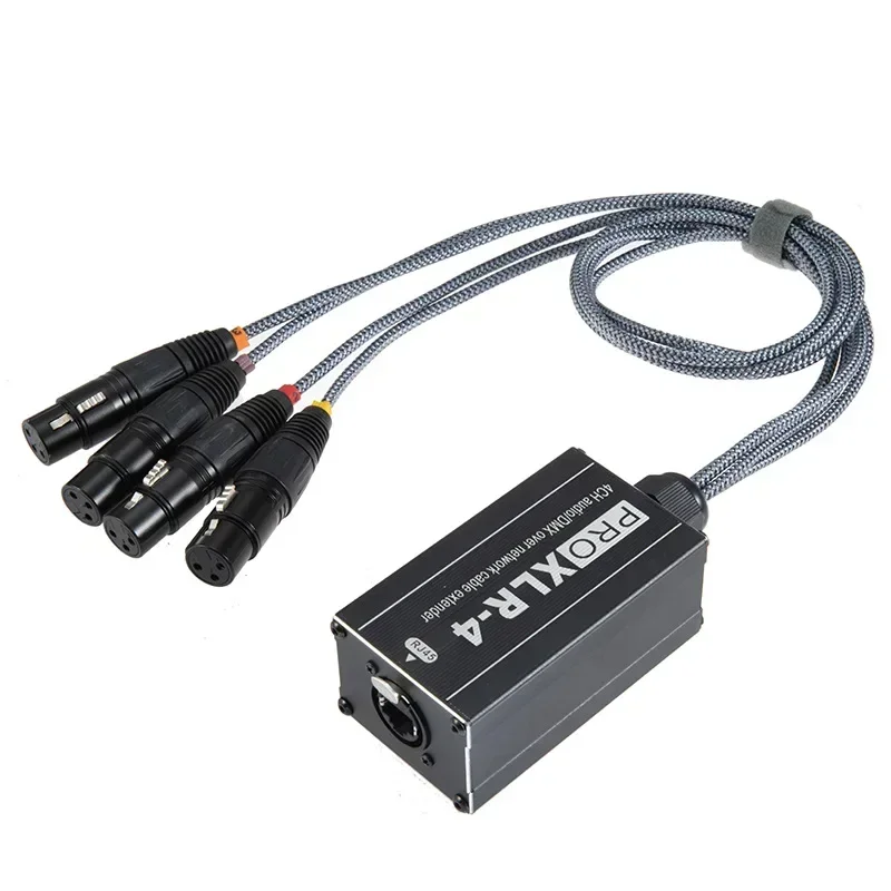 

RJ45 To XLR Audio Cable DMX Splitter For Snake Cable Network Extension Of Stage Or Studio Recording