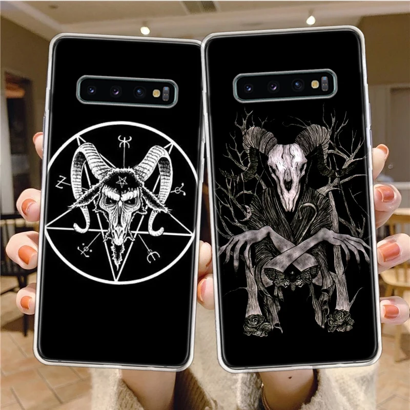 Goat of mendes anime skull Phone Case For Samsung A15 A25 A35 A55 Galaxy A70 A50 A40 A30 A20 A20E A20S A05S M12 M21 M30 M31 M