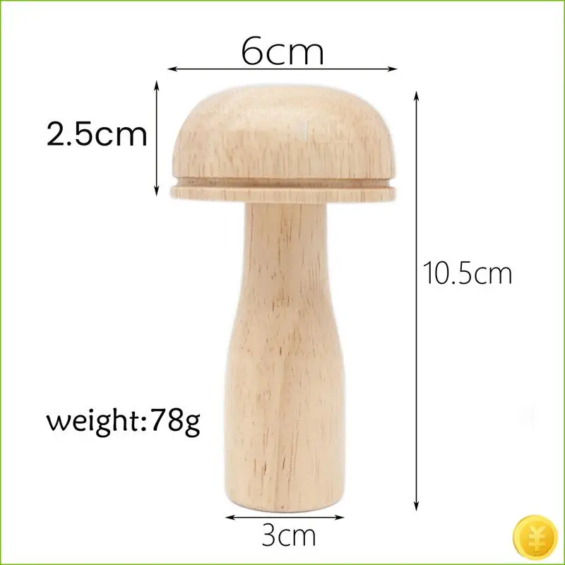 طقم مستلزمات جريئة مكون من قطعتين، بيضة جريئة للجوارب، مستلزمات رمي الفطر الخشبية مع خياطة إبر العين #6