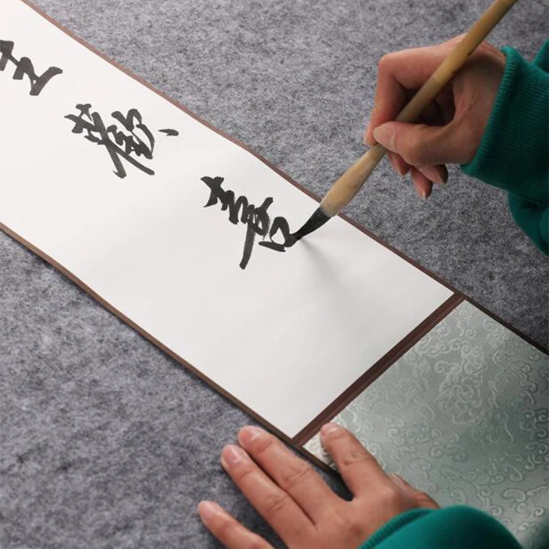 1 قطعة ورق الأرز المعلق الصغير التمرير فارغة الخام شوان ورقة اللوحة الكتابة الخط زن الروح النمط الصيني الخط ديكور #2