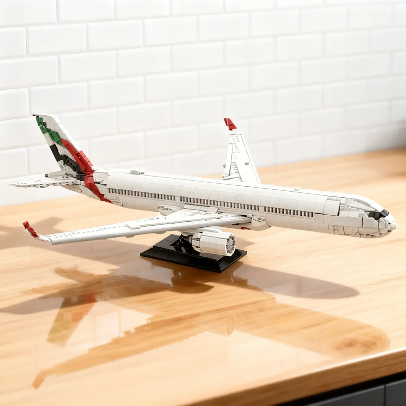 

2690pcs MOC Emirates Airbus A350 900 Creator Expert Model Building Blocks Creative Display Gift Collectible Decor Kids Premium