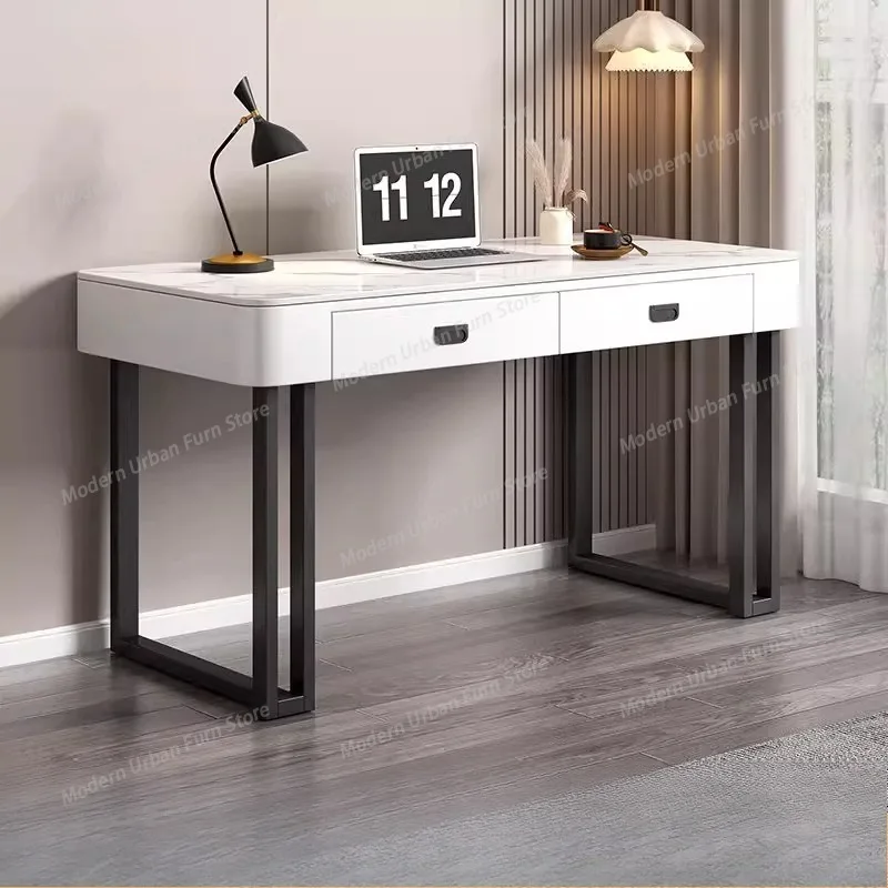 

Коричневые дизайнерские офисные столы для компьютера, угловые регулируемые игровые столы для учебы и работы, мебель для офиса