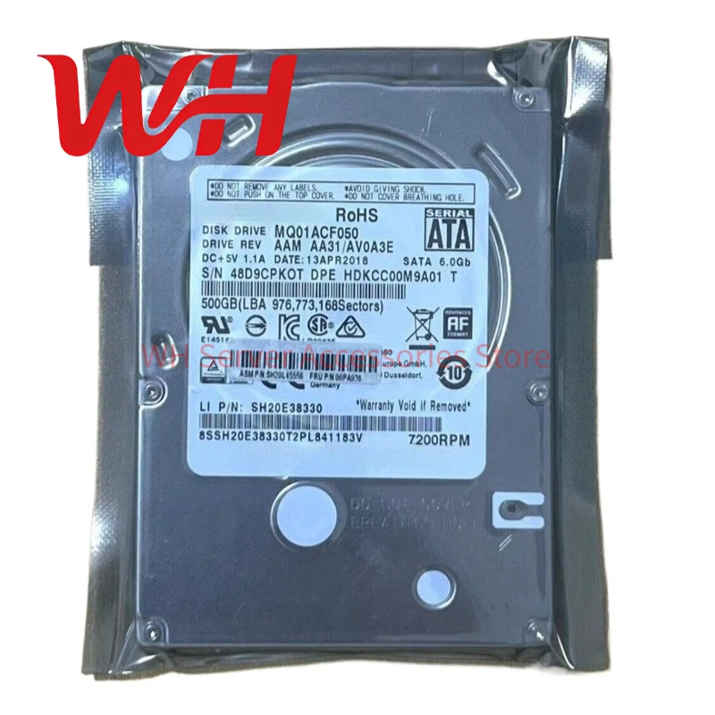 

for Toshiba MQ01ACF050 500GB 7200RPM 16MB SATA 6.0Gb/s 2.5" Laptop HDD Bare Drive Internal Hard Disk Drive