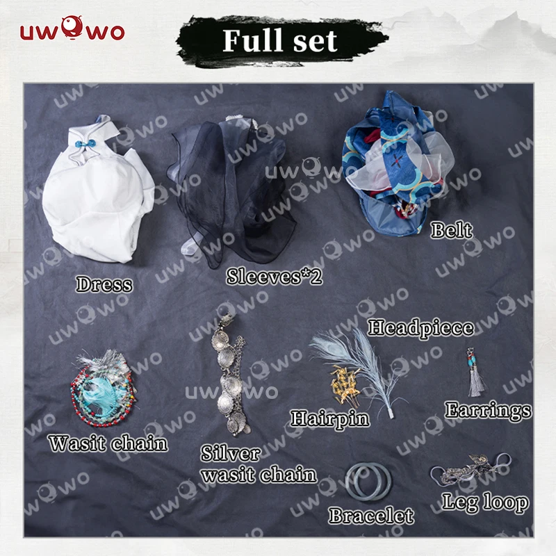 2025 Shenhe Cosplay Game Genshin Impact Fanart Shenhe 'Ink Feather Elegance' Cosplay Costume Chinese Halloween Costume