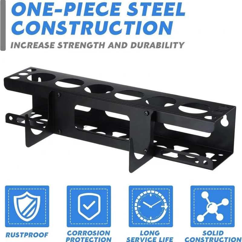Wall Mounted Carbon Steel Tool Organizer Caulk Gun Holder Silicone Sealant Storage Rack for Workspace Efficiency Sealant Storage