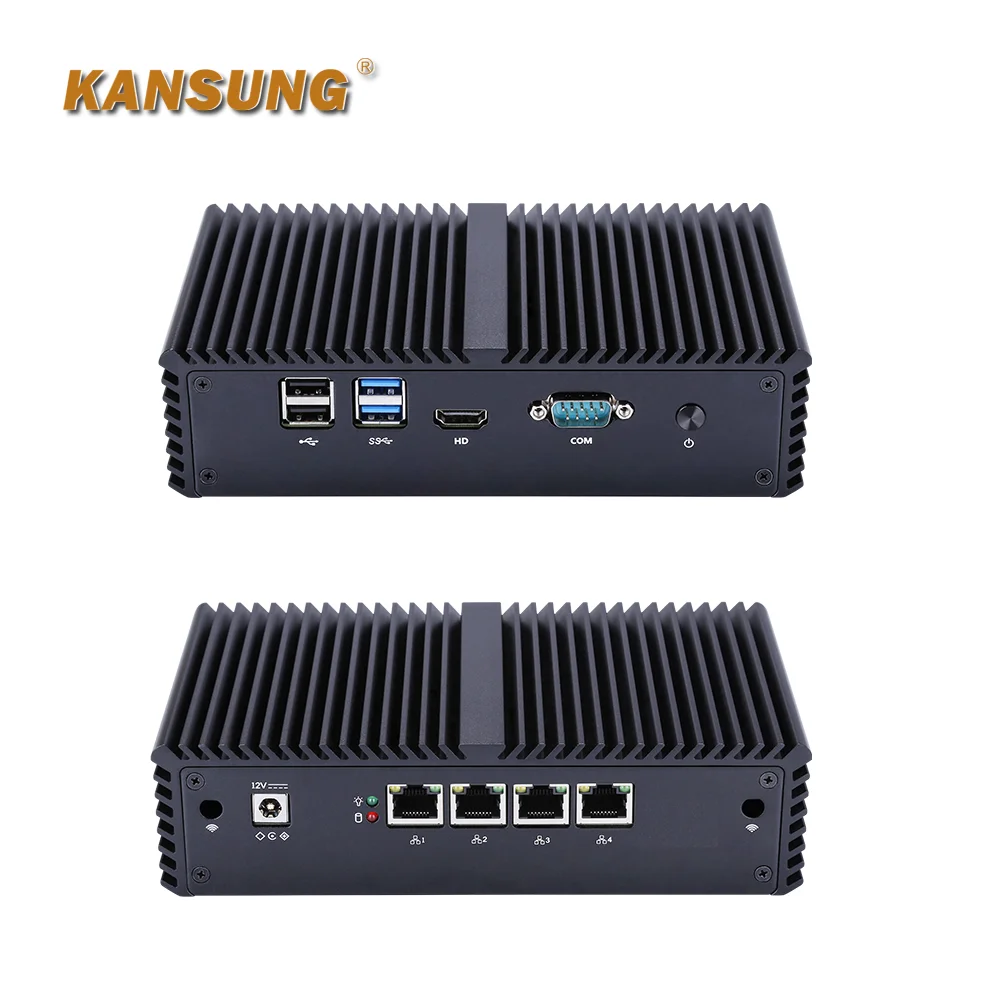 I3 5005u Dual-Core-Prozessor Mini-Computer DDR3 bis zu 8g HD-Grafik 5500 mit 4 LAN RS-232 com 4 USB Fanless Mini-PC