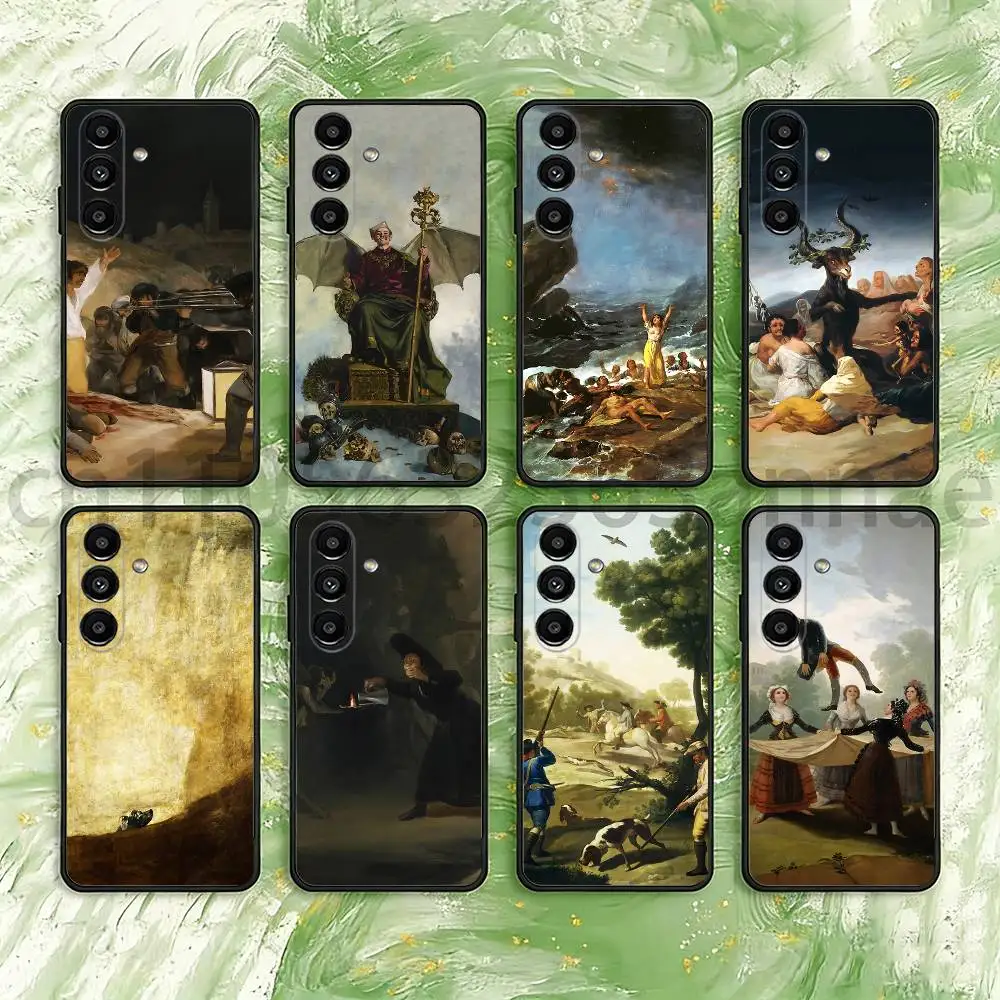Funda para teléfono con diseño de Francisco Goya, España, para Samsung Galaxy A73, 23, 53, 33, 14, 24, 13, 72, 22, 52, 32, 54, A34, funda flexible.