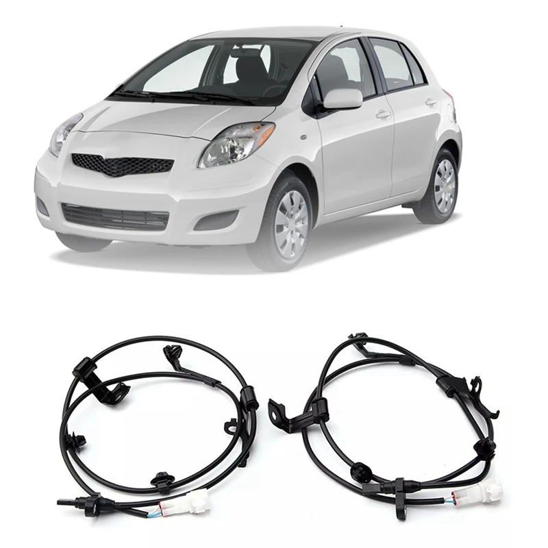 4 Pair Front Left & Right ABS Wheel Speed Sensor For 2006-2012 Toyota Yaris,2008 - 2009 Scion XD 89543-52030,89543-0D040