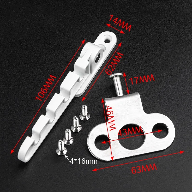 4 Gears Window Limiter Latch Window Stopper Plastic Steel Ventilation Inner Opening Door Limit Child Safety Wind Brace Bracket