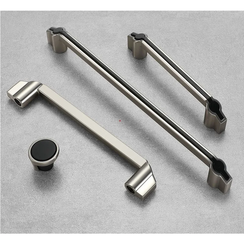 

Современные минималистичные ручки для шкафов из цинкового сплава, фурнитура, роскошные ручки для ящиков, мебельные ручки для шкафа из черного золота/мебельные ручки в американском стиле