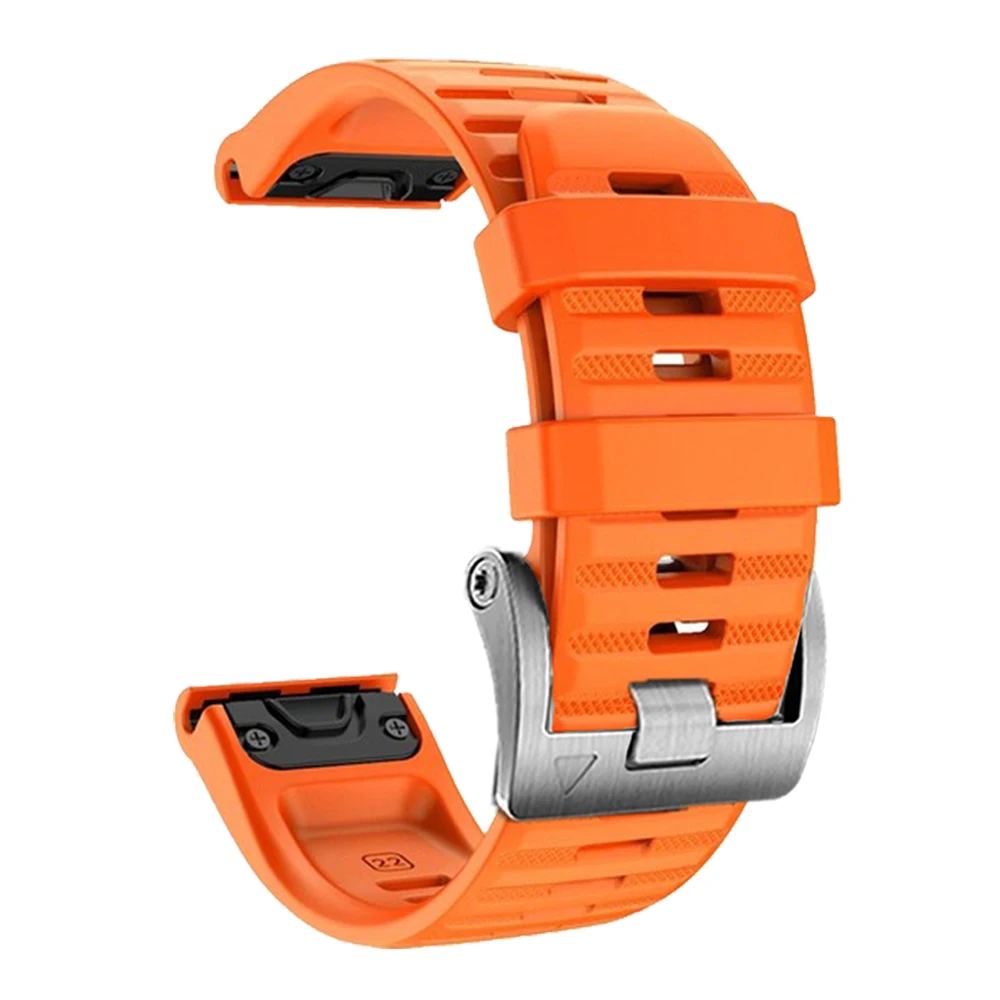 QuickFit 22 26mm Official Band For Garmin Fenix 5 5X Plus 6 6X Pro 7 7X 3 HR Watch Strap Epix Gen 2 Silicone Watchbands Bracelet