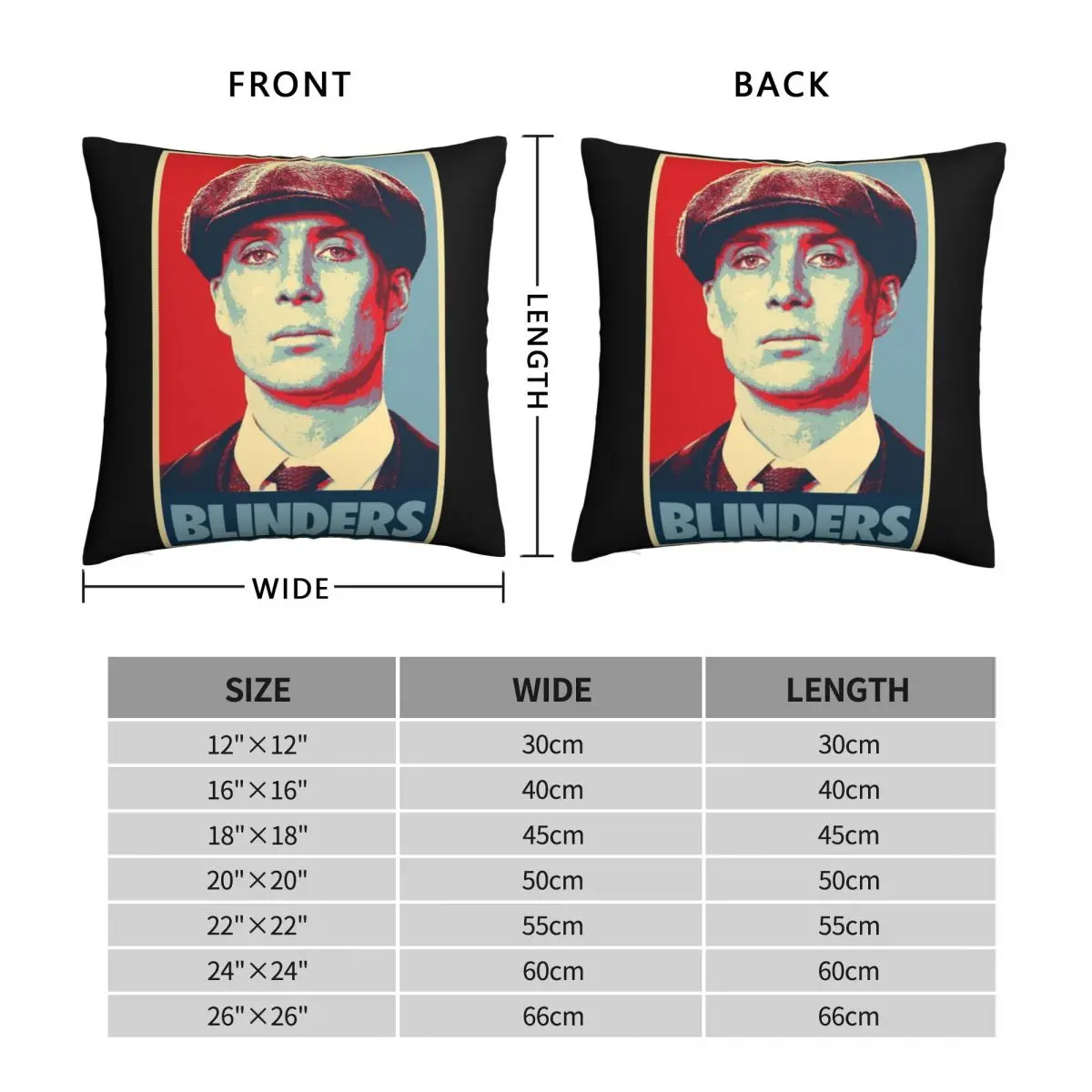 THE GARRISON PEAKY BLINDERS Square Pillowcase Polyester Linen Velvet Printed Zip Decor Throw Pillow Case Sofa Cushion Cover 18