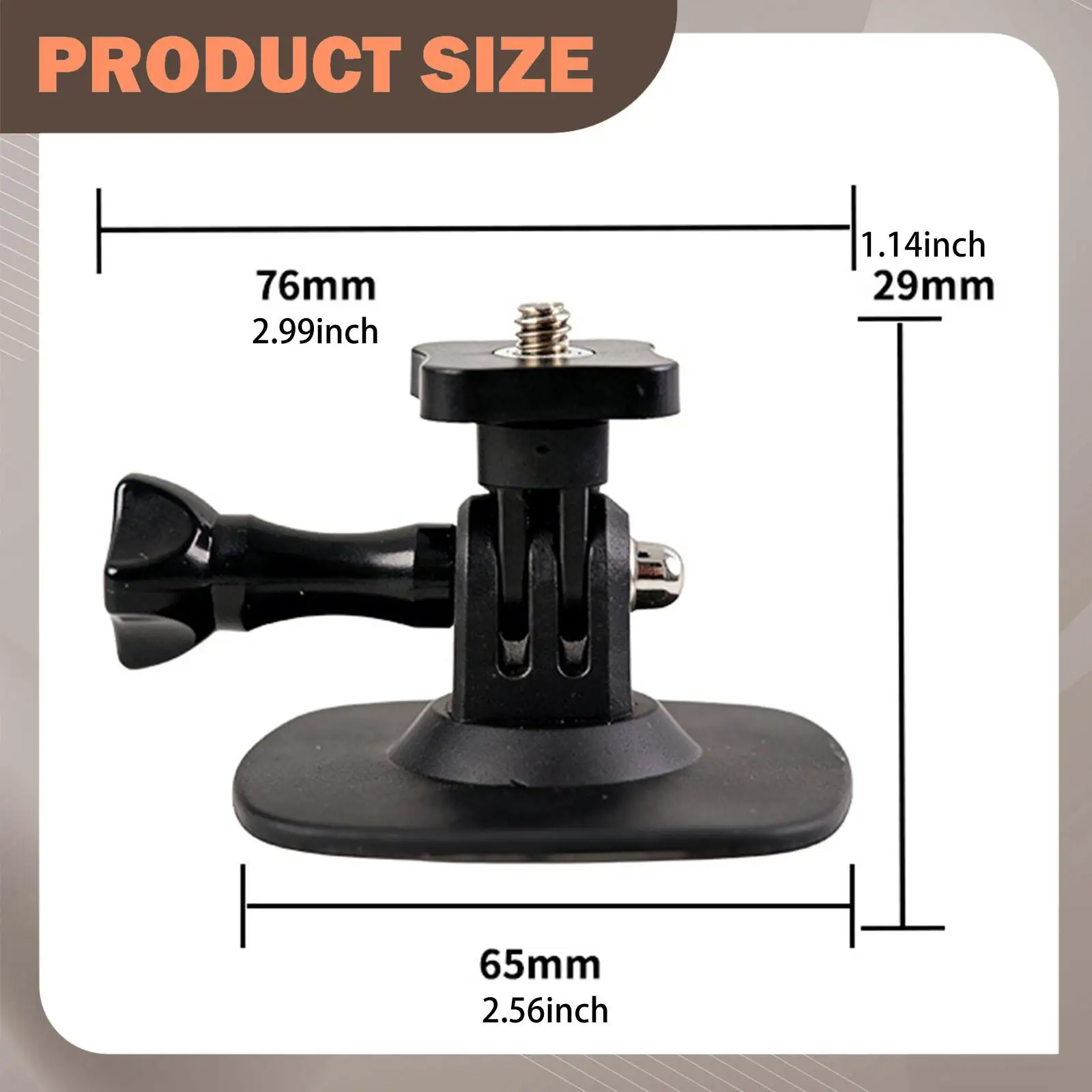 

Sports Camera Helmet Sticky Mount Stable Quick Install Adjustable Accessory for Outdoor Activities Equipment