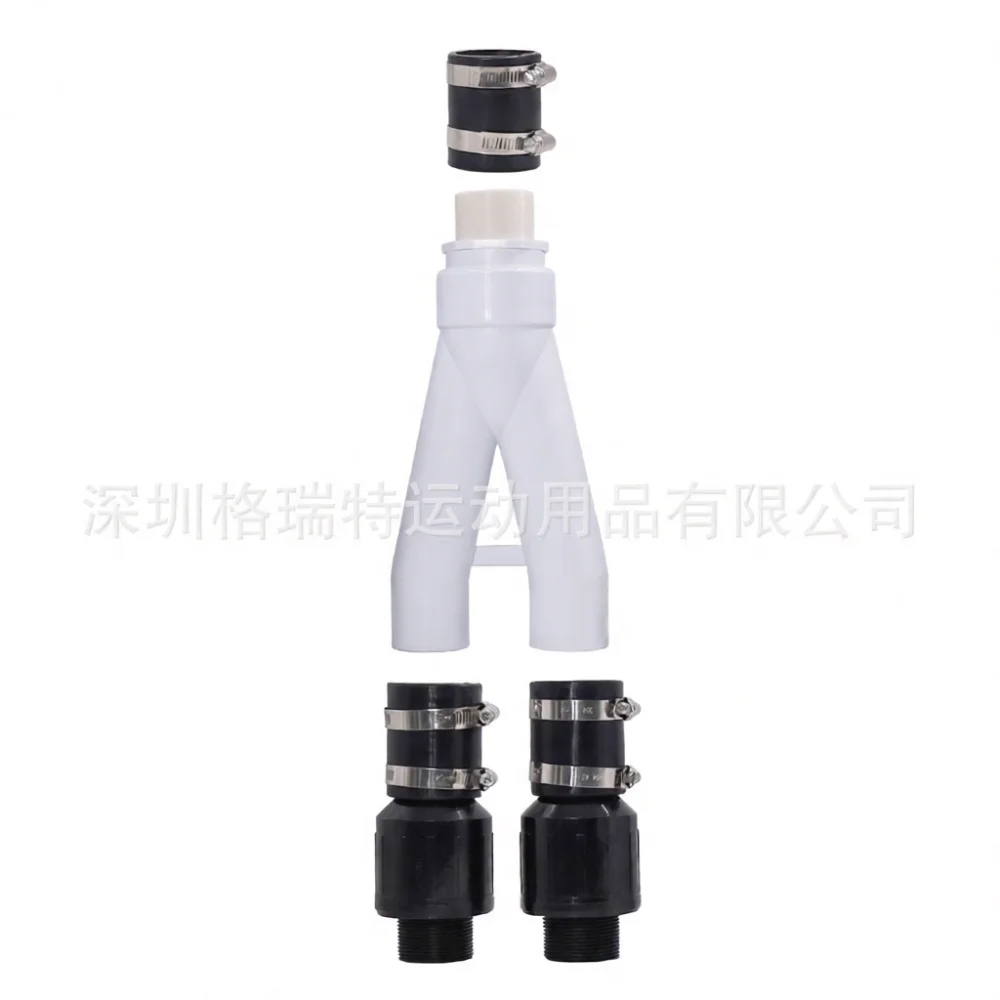 Submersible Pump Y Connector Check Valve Installation Kit Drainage Pipe Accessory For Basement Sewage System Flow