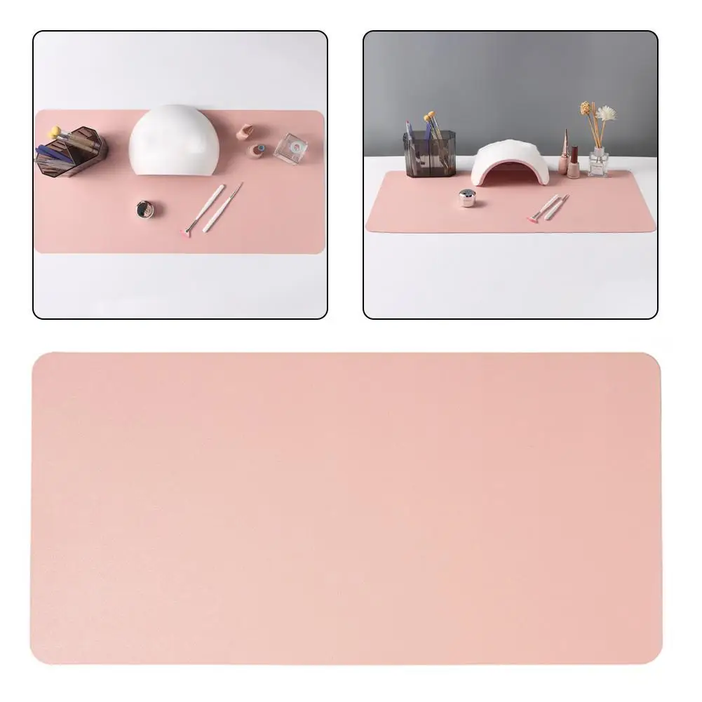Nail Art Table Mat Foldable Hand Rest Pad For Nail Armrest Cushion Waterproof Scratch Dirt Resistant Leather Studio Desk Mat