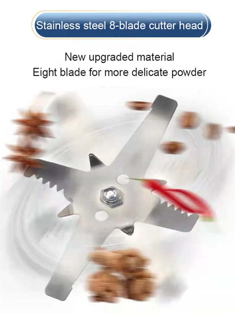 Molinillo multifuncional para suplemento alimenticio, máquina de molienda esencial para Cocina