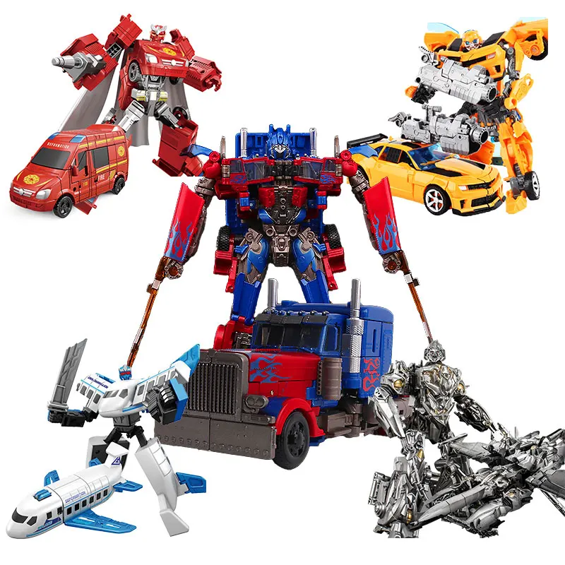 Mini Transformation Toys Optimus Prime Cool Robot Car One Step Transformation Action Figures Toys Deformed Boy Birthday Gifts