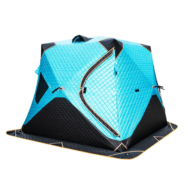 2 3 4 Person Automatic Ice Fishing Tent Snow Fishing House Keep Warm Winter Cotton Outdoor Camping Beach Snow Ice Fishing Tent