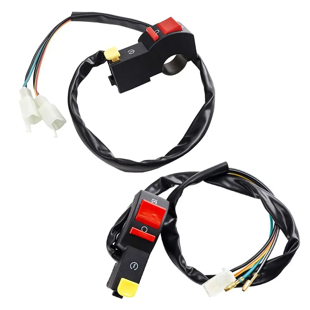 2Styles Electric Start Stop On Off Button Plastic Black On-Off Toggle Switch Kill Starter Switch Motorcycle Dirt ATV Quad Bike