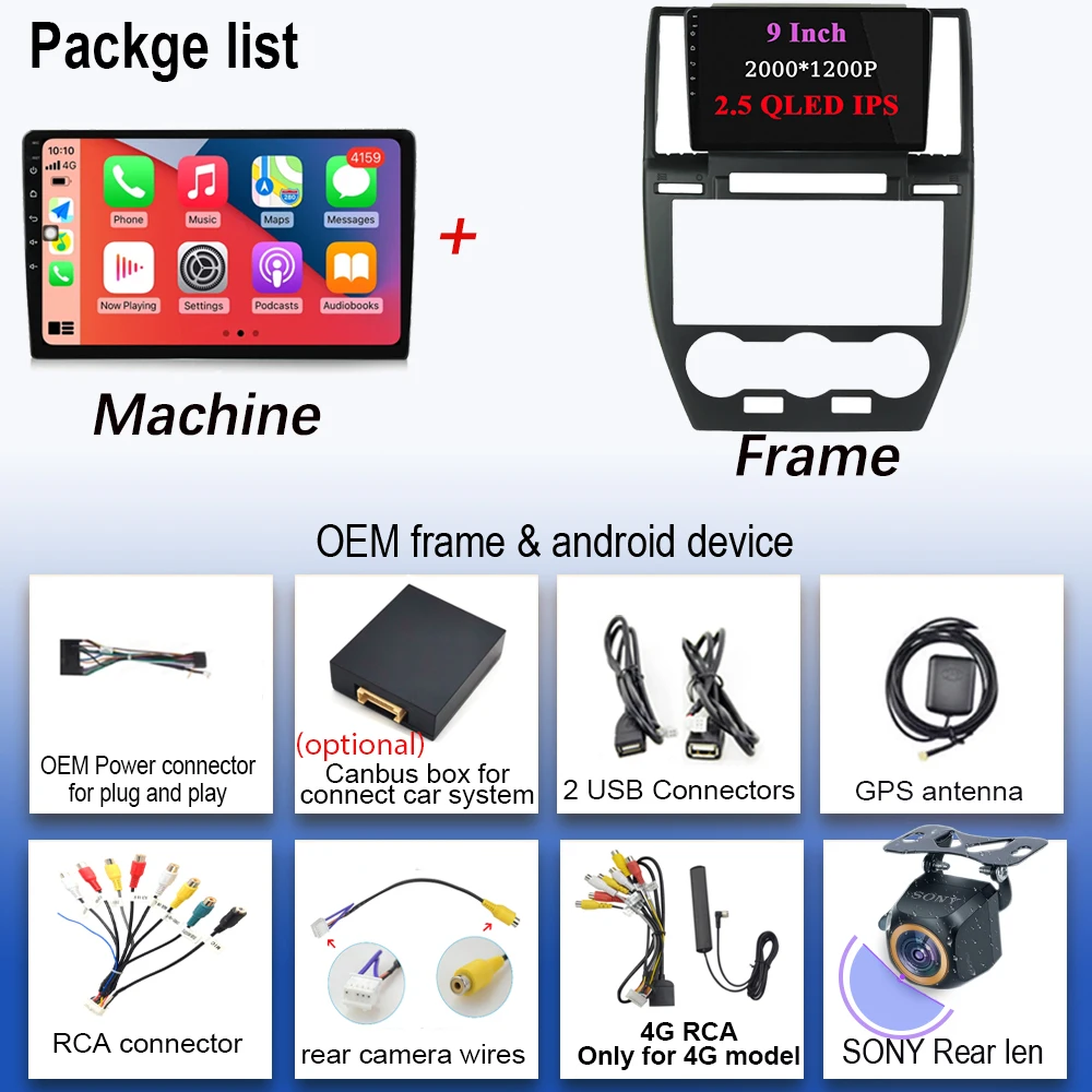 راديو السيارة لاند روفر فريلاندر 2 2006-2010 2011 أندرويد السيارات نظام تحديد المواقع والملاحة رئيس وحدة الوسائط المتعددة مشغل فيديو 5G WIFI #4
