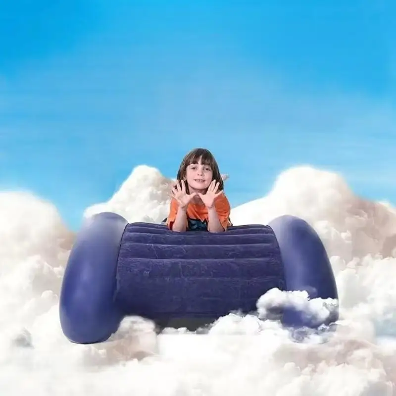 أريكة زحف ممتعة قابلة للنفخ من مادة PVC جديدة، كرسي صالة، تصميم لوح هزاز للأطفال