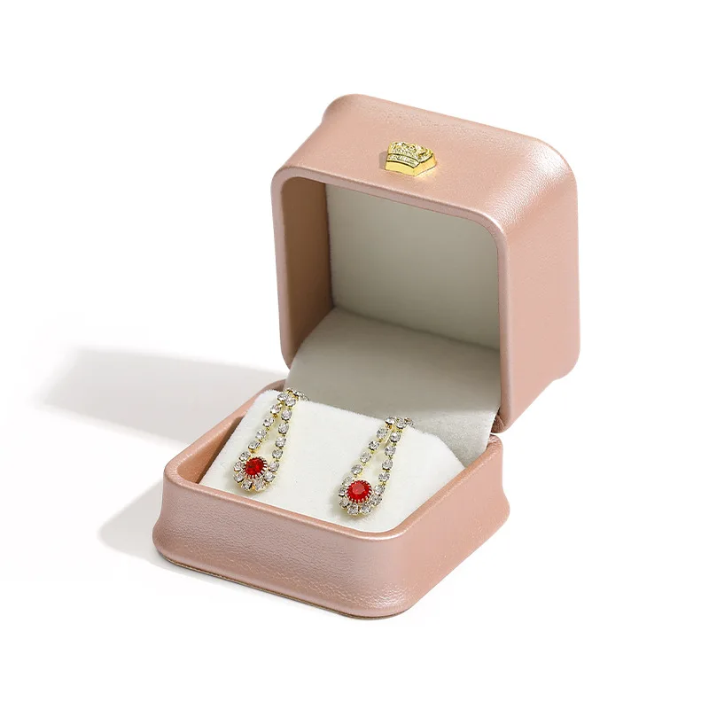 Handle Earrings Lipstick Storage Box Good Quality Retro Handheld Jewelry Box Ring Holder Box For Ring