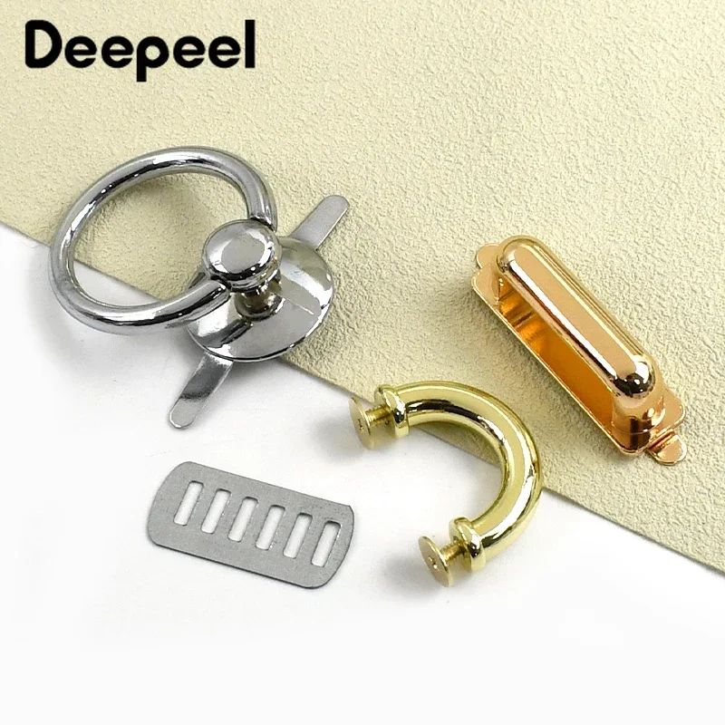 2/4/10Pcs Metal Ring Buckle  Bag Side Clip Clasp for Handbags Handle Strap Arch Bridge Connector Hook DIY Hardware Accessories
