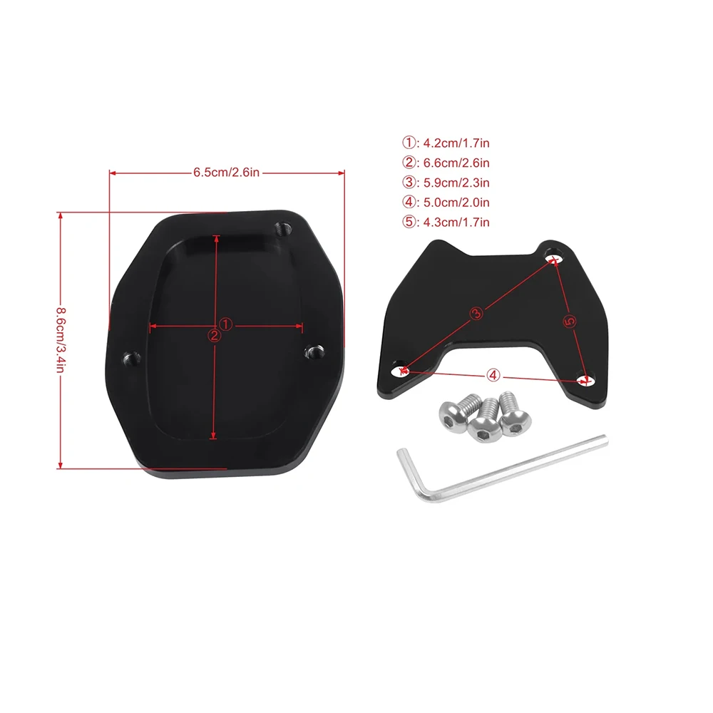 For HONDA X-ADV750 XADV 750 NC750X NC 750X 2021 2022 2023 Motorcycle CNC Kickstand Extension Pad Foot Side Stand Extension Plate