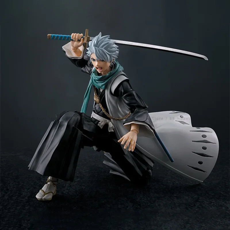 In Stock Original box Bandai SHF BLEACH TOUSHIRO HITSUGAYA  Figure Finished Model kit Anime full Action Toy Gifts for kids