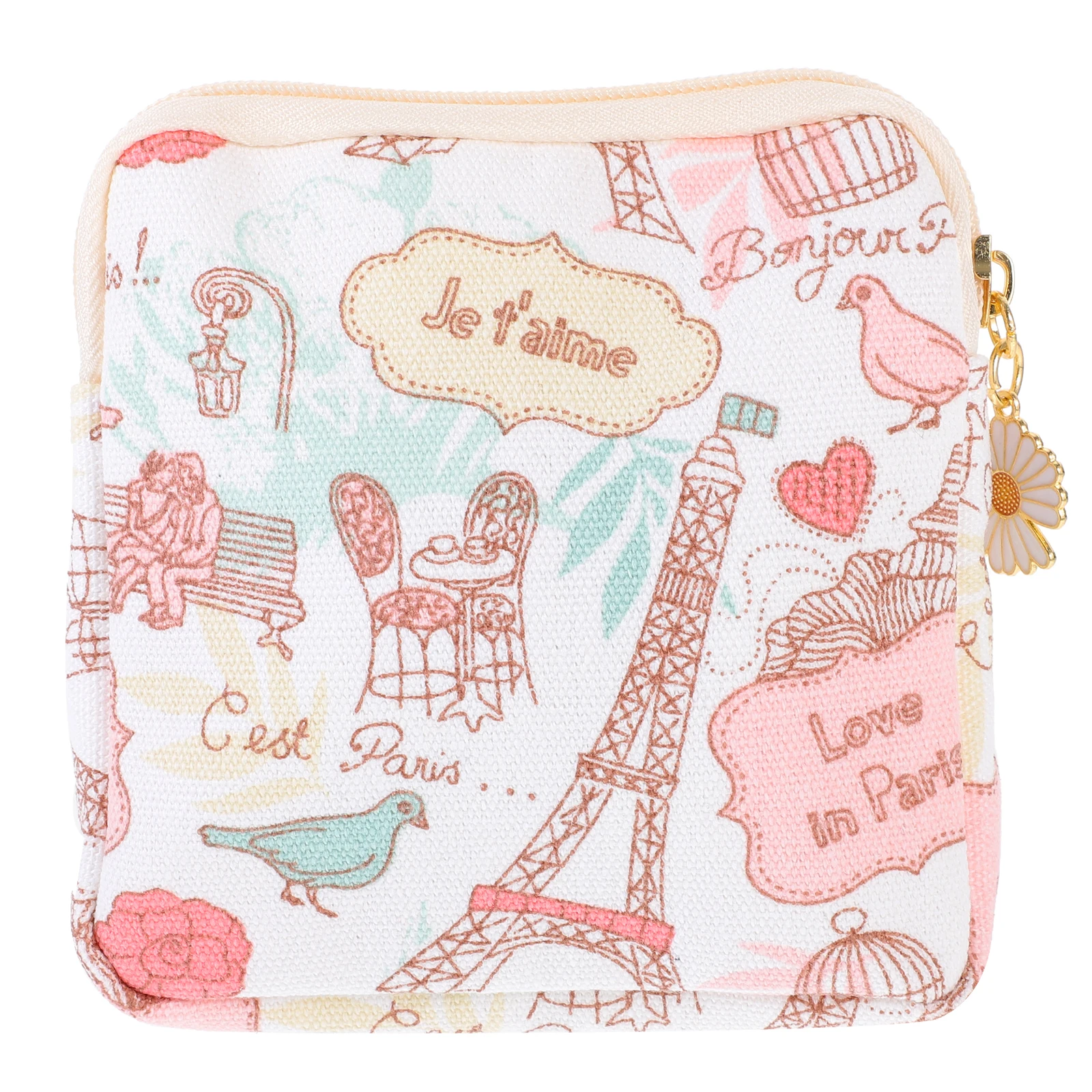 

Women Sanitary Holder Cute Makeup Bag Small Secret Pouch Menstrual Travel Storage Women Sanitary Purse Plain Purse