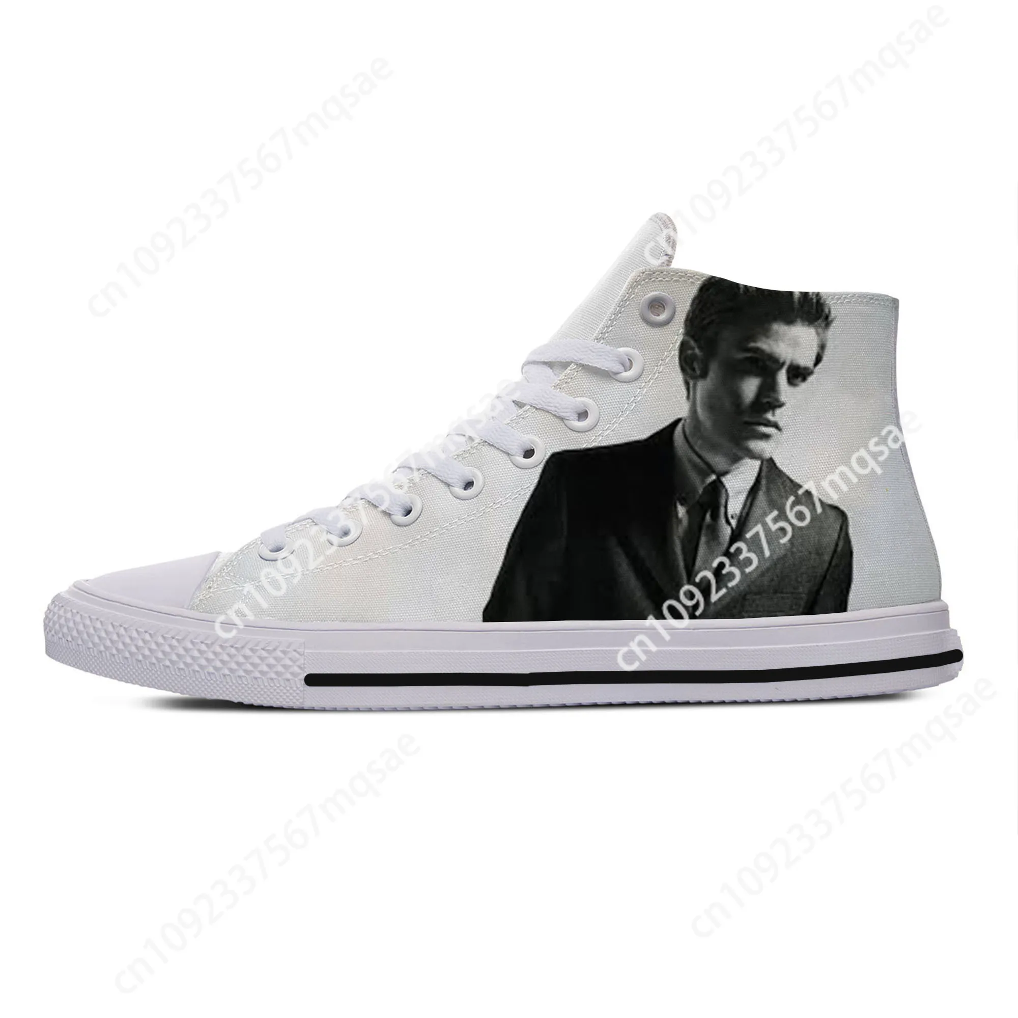 Hot Fashion Summer High Quality Sneakers Handiness Casual Shoes Men Women The Vampire Diaries Paul Wesley High Top Board Shoes