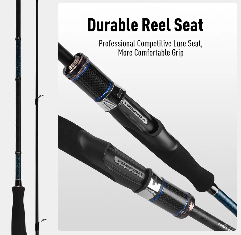 Yoofish BLUE Shorecast Breakwater Bassrute 2,34m 2,6m 2,74m 2,52m 2,76m 2,93m 3,05m L ML M MH Salzwasser Leichte Spinnruten – Detail 5
