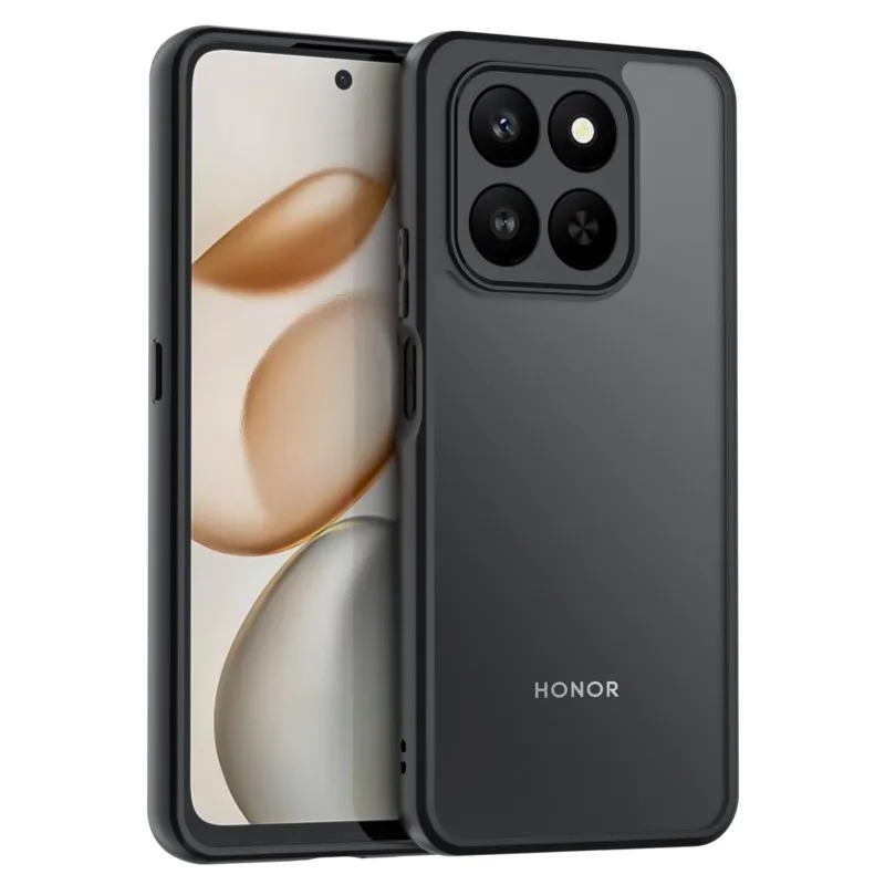 حافظة لهاتف Honor X7d لهاتف Honor X7d حافظة لهاتف Honor X7d حافظة لهاتف Honor X7d 4G 5G بسيطة سوداء غير لامعة مضادة للبصمة