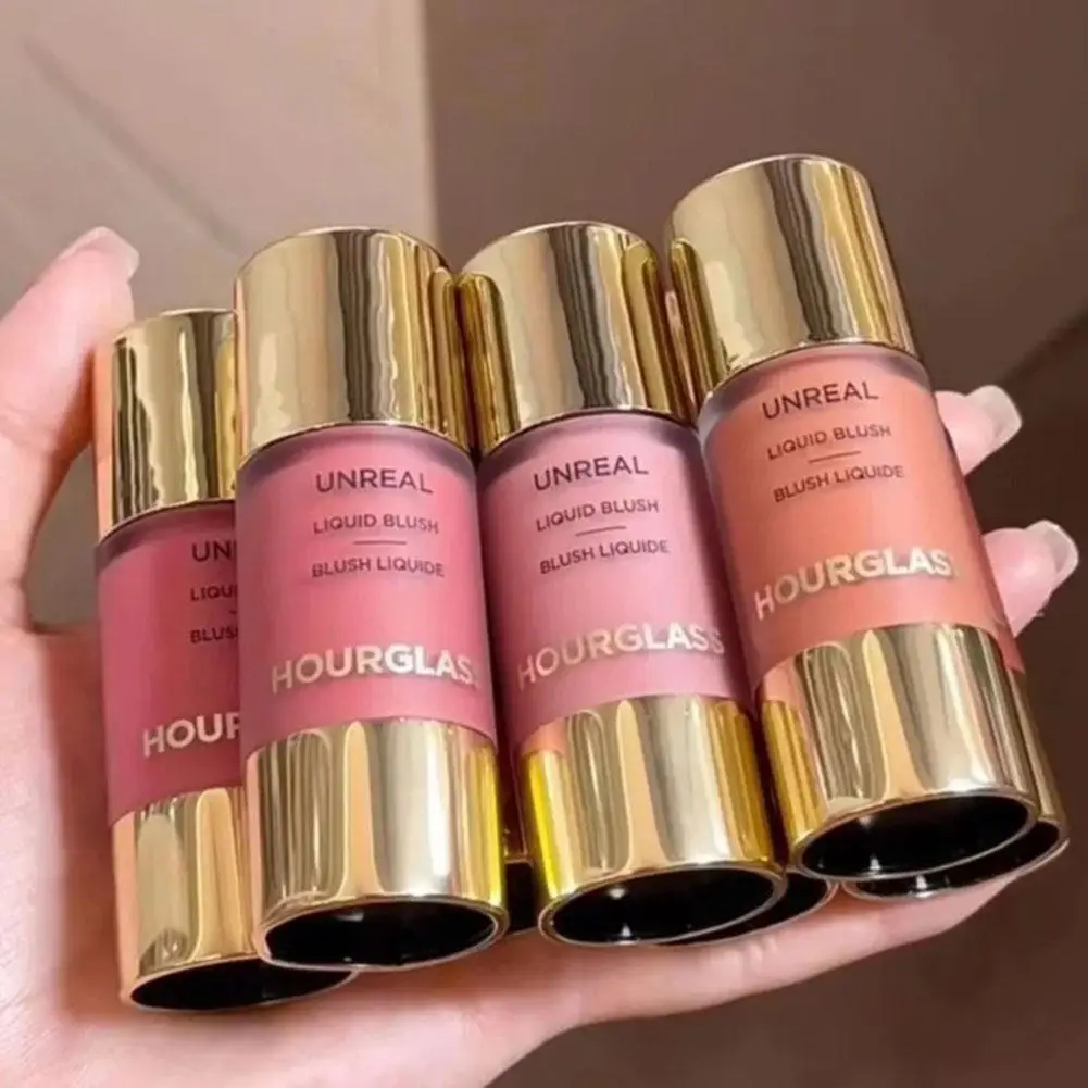 

Жидкие румяна Hourglass UNREAL Nude: полупрозрачный цвет, легкое нанесение, естественный эффект, портативные.