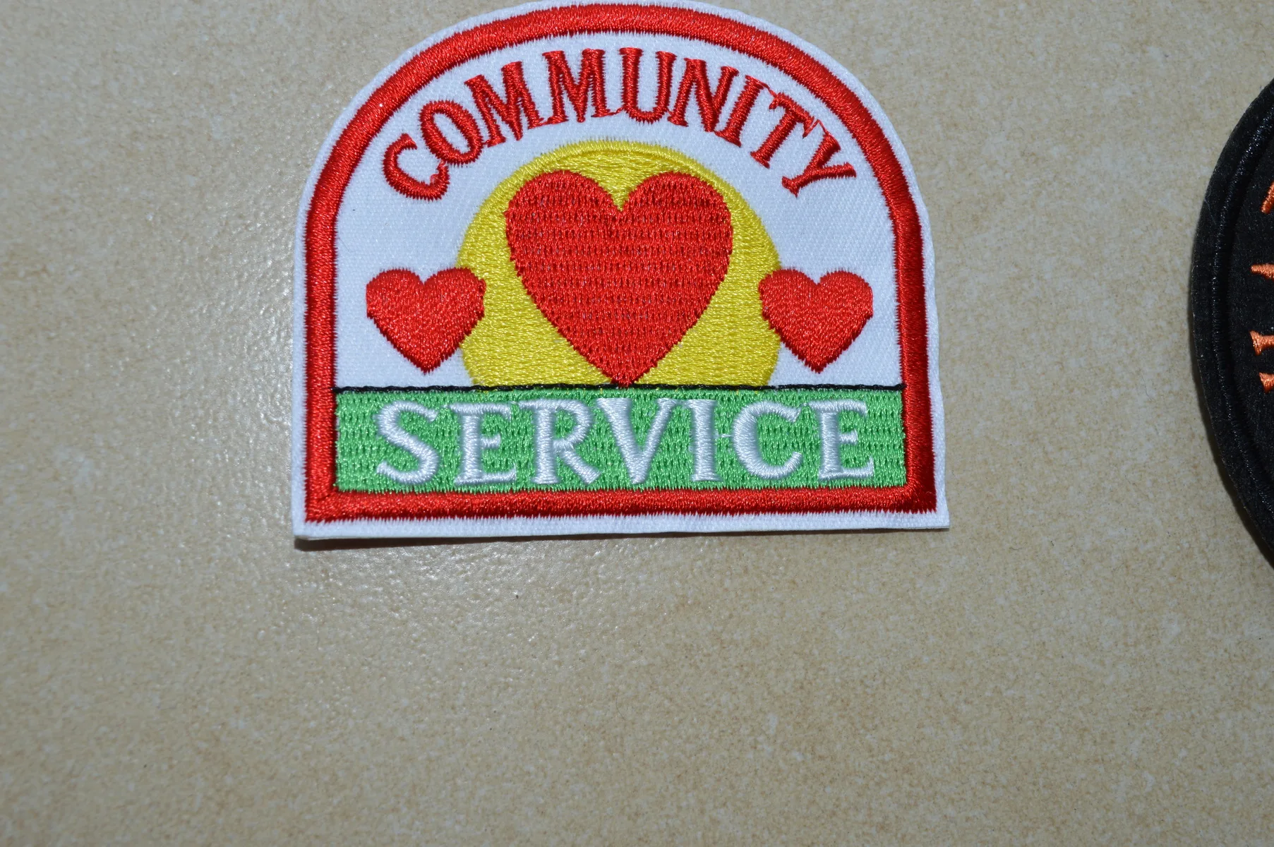 Girl Boy Cub COMMUNITY SERVICE Embroidered Patch for Clothes Motorcycle Jackets Backpacks Hats Jeans Sew on Iron on 8.9*6.4cm