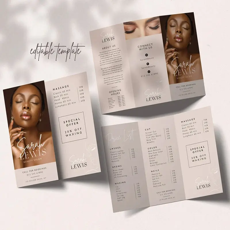 

High End Personalized Customized Folding Paper User Manual, Brochure Booklet, Three Fold Brochure, Advertising Brochure Printing