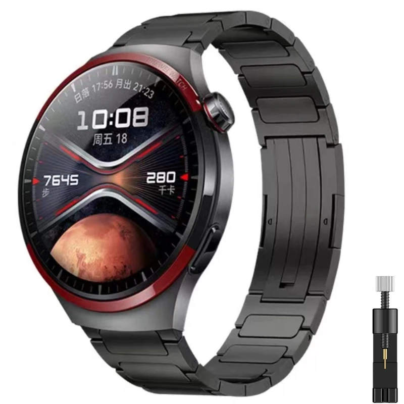

22mm Titanium Alloy Strap For Huawei Watch 4/4 Pro/3/GT5-4-3 Pro Lightweight Bracelet Wristband Amazfit GTR 4/Stratos 3 Correa
