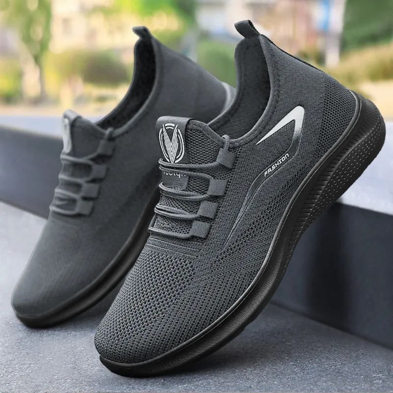 Zapatillas Deportivas para Hombre, Talla Grande, Transpirables, con Parte Superior de Malla, Cómodas, Casuales, con Control del Olor de Pies